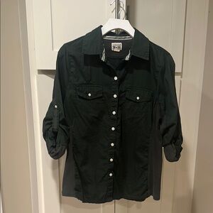Converse Dark Green Button-Up Shirt